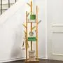 Coat Rack,Wardrobe Wall Hanger Clothes Hangers Wall Clothes Hanger Wooden Coat Rack Clothes Stand,Model D