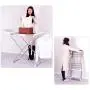 BAOYOUNI Clothes Drying Rack Collapsible Lightweight Laundry Dryer Hanger Shelf with Socks Clips for Bathroom, Indoor, Balcony, Yard and Outdoor Use