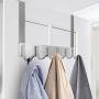 IBosins Over The Door Hanger Hook, Stainless Steel Heavy Duty Organizer Hooks Hanger, 6 Hooks Rack for Heavy Coat, Big Bags, Towel, Robe
