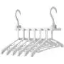 EvaroFly Multipurpose Magic Stretch Folding Hanger, Save Space Storage Clothes Hanger, Household Travel Camping -Gray 34.6x29.7x33cm
