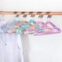 High-tech type 10pcs/lot Stainless Steel Clothes Hanger Non Slip Space Saving Clothes Hangers with Hook,Orange