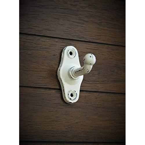 Simple Small Wall Hook/Cast Iron Hanger/Antique White or Pick Color/Distressed Rustic Style/For Bathroom Towels, Keys, Robes, Purses Simple Small Wall Hook/Cast Iron Hanger/Antique White or Pick Color/Distressed Rustic Style/For Bathroom Towels, Keys, Robes, Purses