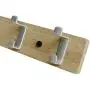 NIKKY HOME Wall Mounted Coat Rack Hanger Dual Hooks for Bags Clothes in Hallway Entryway Bedroom Bathroom 4 Hooks, Natural Color NIKKY HOME Wall Mounted Coat Rack Hanger Dual Hooks for Bags Clothes in Hallway Entryway Bedroom Bathroom 4 Hooks, Natural Color
