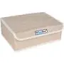Zaki Boxes Drawer Organizer Set with Lids | Closet Organizers | Underwear Storage Boxes | for Socks, Bras, Scarves, Lingerie, Belts, More | Use Under Bed, for Travel & Luggage (Tan, 3pc Variety Pack)