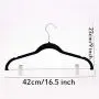 WUYAOCHUN Skirt Hangers, Velvet Hangers with Clips Ultra Thin Non Slip Velvet Pants Hangers Space Saving Clothes Hanger (10 Pcs) WUYAOCHUN Skirt Hangers, Velvet Hangers with Clips Ultra Thin Non Slip Velvet Pants Hangers Space Saving Clothes Hanger (10 Pcs)