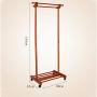 Simple Hanger Solid Wood Coat Rack Clothes Rack Hanger, Honey Color, Brown, 60cm45cm155cm Haiming (Color : Honey Color)