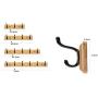 Wood Wall Hangers/Wall Hats Hats/Wall Hats/Bedroom Hangers/Door Hangers/Clothes Hooks/Multiple Wall Hook Hooks/(35.6-74) 7.5cm