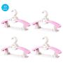 Toddler Clothes Hangers Rose, No-Slip Space Saving Clothes Hangers for Babies Toddler Children Youth Perfectly Sized for Kids 0-12 Years,30PACK