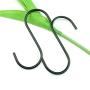 S Hook Black,S Hangers Stainless Steel S Shaped Hanging Hooks 20 Pack 3.5'' for Kitchen, Bathroom, Bedroom and Office