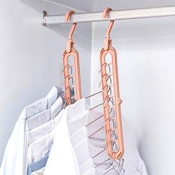 Perfect-display Multi Clothes Coat Hanger Organizer Multi Port Support Baby Clothes Drying Racks Plastic Scarf Cabide Storage Rack Hangers,Pink