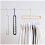 10pcs Random Color Space Saver Plastic Magic Hanger Clothes Rack Clothing Hook Closet Organizer