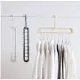 10pcs Random Color Space Saver Plastic Magic Hanger Clothes Rack Clothing Hook Closet Organizer