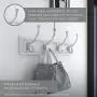 Liberty Hardware 129847 18-Inch Coat and Hat Rail/Rack with 4 Heavy Duty Hooks, White and White Liberty Hardware 129847 18-Inch Coat and Hat Rail/Rack with 4 Heavy Duty Hooks, White and White