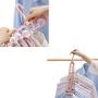WENMOS Magic Clothes Hanger Organizer, Space Saving Hangers with Multifunction Rotate Anti-Skid, Foldable Hangers for Wardrobe Storage, Cascading Hangers of Sturdy Plastic