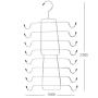 Magicool Cami Hanger Space Saving Hangers Closet Organizer for Tank Top, Cami, Bra, Pajamas, Strappy Dress,Bathing Suit