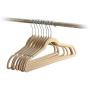 Imperial Home Wrinkle Free Velvet Hangers - Delicate Non Slip Hangers - Flocked Clothes Hangers (30, Beige)