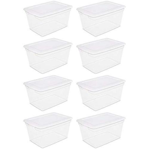 Sterilite 58 Qt Storage Boxes 8pcs