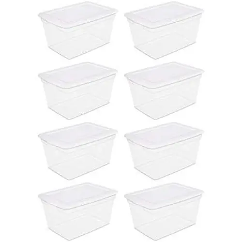 Sterilite 58 Qt Storage Boxes 8pcs