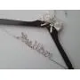 Wedding Hanger, One Line Personalized wedding hanger, Brides Hanger, Personalized Bridal Gift, Wedding Dress Hanger, Bridesmaid, With Ivory Bow, Rhinestone, Pearls, Rose Gold. Wedding Hanger, One Line Personalized wedding hanger, Brides Hanger, Personalized Bridal Gift, Wedding Dress Hanger, Bridesmaid, With Ivory Bow, Rhinestone, Pearls, Rose Gold.