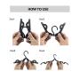 12 PCS Travel Hangers - Portable Folding Clothes Hangers Travel Accessories Foldable Clothes Drying Rack for Travel (Black)