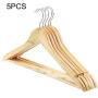 5 Pcs Non-Slip Trouser Bar Wooden Clothes Hangers Suit Jeans Pants Coat Shirts Hangers Clothes Hangers Clothes Storage Random Color