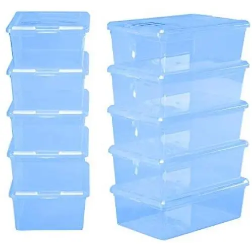 IRIS 6 Quart Modular Storage Box, 18 Pack, Blue IRIS 6 Quart Modular Storage Box, 18 Pack, Blue