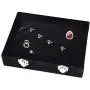 Zerone Jewelry Box, 3 Colors Composite Board Lint Jewelry Rings Storage Boxes Display Case Holder Organizer(Black) Zerone Jewelry Box, 3 Colors Composite Board Lint Jewelry Rings Storage Boxes Display Case Holder Organizer(Black)