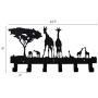 Decorative Coat Hooks Wall Mounted, Cartoon Childrens Hangers, Metal Towel Racks for Bathroom, Dog Leash and Key Holder, Entryway Clothes and Hat Organizer Rack | Giraffe