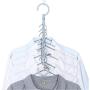 Windproof 5Hole Magic Coat Clothes Hanger Multifunction Holder Clothes Hanging Organizer Folding Rotating Coat Storage Rack 10pcs Random Color