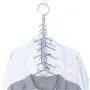 Windproof 5Hole Magic Coat Clothes Hanger Multifunction Holder Clothes Hanging Organizer Folding Rotating Coat Storage Rack 10pcs Random Color