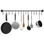 YourGift 30 Pack Heavy Duty S Hooks Black S Shaped Hooks Hanging Hangers Hooks for Kitchen, Bathroom, Bedroom and Office: Pan, Pot, Coat, Bag, Plants(30 Pack/Black/Small)