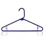 HANGERWORLD 40 Blue 16inch Plastic All Purpose Coat Clothes Garment Pant Skirt Bar Hangers Loop Hooks HANGERWORLD 40 Blue 16inch Plastic All Purpose Coat Clothes Garment Pant Skirt Bar Hangers Loop Hooks