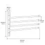 Swivel Towel Bar SUS 304 Stainless Steel 4-Arm Bathroom Swing Hanger Towel Rack Holder Storage Organizer Space Saving Wall Mount Matte Black Swivel Towel Bar SUS 304 Stainless Steel 4-Arm Bathroom Swing Hanger Towel Rack Holder Storage Organizer Space Saving Wall Mount Matte Black