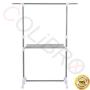 COLIBROX-TM Folding Drying Rack Expandable Rolling Storage Hanger Adjustable Laundry Clothes Bedroom Cloakroom Checkroom Useful Decor Garment Shoes Hats Umbrella Organizer Laundry Dryer