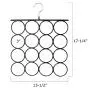Tosnail 3 Pack Total 48 Rings Steel Non-Slip Tie Hanger Scarf Hangers Scarf Organizer Scarf Holder Legging Hanger Closet Space Saver Tosnail 3 Pack Total 48 Rings Steel Non-Slip Tie Hanger Scarf Hangers Scarf Organizer Scarf Holder Legging Hanger Closet Space Saver
