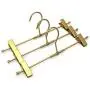 KOOBAY 10Pack 11.8" Aluminium Gold Finish Stainless Bottom Adjustable Clips Pants Skirt Trousers Clothes Metal Hangers KOOBAY 10Pack 11.8" Aluminium Gold Finish Stainless Bottom Adjustable Clips Pants Skirt Trousers Clothes Metal Hangers