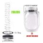 Solar Mason Jar Lights, 5 Pack 20 Led Warm White String Jar Lids Lights (4 Hangers Included/ No Jar), Apply to Regular Mouth Mason Jar or Ball Jar for Festive Party Patio Lamp Decor (Warm White)