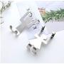 10Pcs Stainless Steel Lovers Shaped Hooks Kitchen Hanger Clothes Storage Rack Tool Decoration