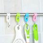 shengyuze Hooks & Hangers 4 Pcs Colorful Windproof Pipe Hanger Clips Laundry Drying Clamps Household Tools for Home - Pink