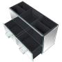 Meetart Home Deluxe Silver Mirror Boxes Organizer Modern Storage For Cosmetic Makeup And Woman Jewelry 2 Drawer Tiered