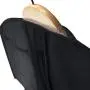 HANGERWORLD 72inch Black Breathable Dress Cover 2 Black 17inch Satin Padded Top Coat Clothes Garment Dress Hangers HANGERWORLD 72inch Black Breathable Dress Cover 2 Black 17inch Satin Padded Top Coat Clothes Garment Dress Hangers