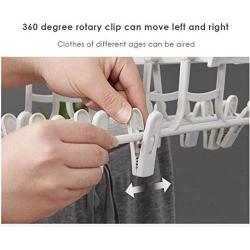 3D Space Saving Hanger Magic Clothes Hanger Holders with Hook Closet Organizer Rack Organizer Home Hanger Foldable Clothes Clip 2pcs