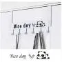 PROGLEAM Holder & Hook, Nice Day Creative Carbon Steel Over The Door Hooks Clothes Coat Hat Towel Hanger Wall Hook, Black PROGLEAM Holder & Hook, Nice Day Creative Carbon Steel Over The Door Hooks Clothes Coat Hat Towel Hanger Wall Hook, Black