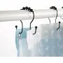 Goowin Shower Curtain Hooks, 12 Pcs Shower Curtain Rings, Stainless Steel Roller Rust-Resistant Balance Sliding Anti-Drop Double Shower Hooks for Curtain Bathroom Shower Curtains (Black) Goowin Shower Curtain Hooks, 12 Pcs Shower Curtain Rings, Stainless Steel Roller Rust-Resistant Balance Sliding Anti-Drop Double Shower Hooks for Curtain Bathroom Shower Curtains (Black)