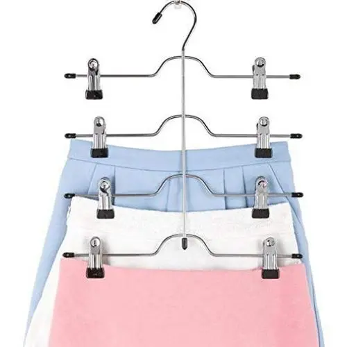 4 Layers Stainless Steel Multifunctional Clothes Hangers 5pcsPants Storage Hangers Cloth Rack Multilayer Storage Cloth Hanger 4 Layers Stainless Steel Multifunctional Clothes Hangers 5pcsPants Storage Hangers Cloth Rack Multilayer Storage Cloth Hanger