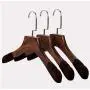 5 Pcs Non Slip Velvet Antique Wooden Coats Hanger, Deluxe Anti-Slip Flocked Walnut Wide Shoulder Wood 3cm Clothes Garment Hanger 5 Pcs Non Slip Velvet Antique Wooden Coats Hanger, Deluxe Anti-Slip Flocked Walnut Wide Shoulder Wood 3cm Clothes Garment Hanger