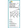 Honey-Can-Do DRY-01102 Clothes Drying Hanger Rack with 12 Clips, Chrome Honey-Can-Do DRY-01102 Clothes Drying Hanger Rack with 12 Clips, Chrome