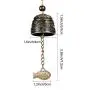 Feng shui Bell 2PCS Dragon Pattern Fish Shape Hanging Craft Door Bell Hanger for Office Home Decoration Feng shui Bell 2PCS Dragon Pattern Fish Shape Hanging Craft Door Bell Hanger for Office Home Decoration