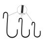 HongWay 21 Pack Heavy Duty S Hooks Black S Shaped Hooks Hanging Hangers Hooks for Pan, Pot, Coat, Bag, Plants Kitchen, Bathroom, Bedroom and Office(21 Pack/S Hook/Black/ 3 Assortment 2.4"/3"/4")