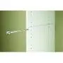 Easy Track Sliding Wardrobe Rod, White Easy Track Sliding Wardrobe Rod, White
